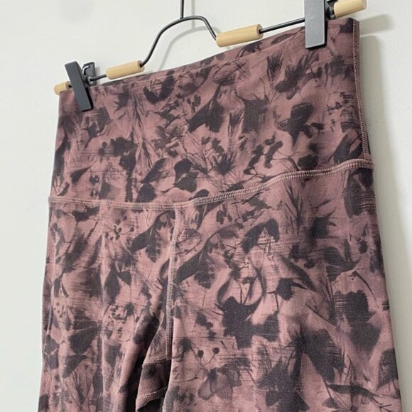 Lululemon Align Pant Mini Dusk Floral Antique Bark Black Size 8 - Picture 7 of 12